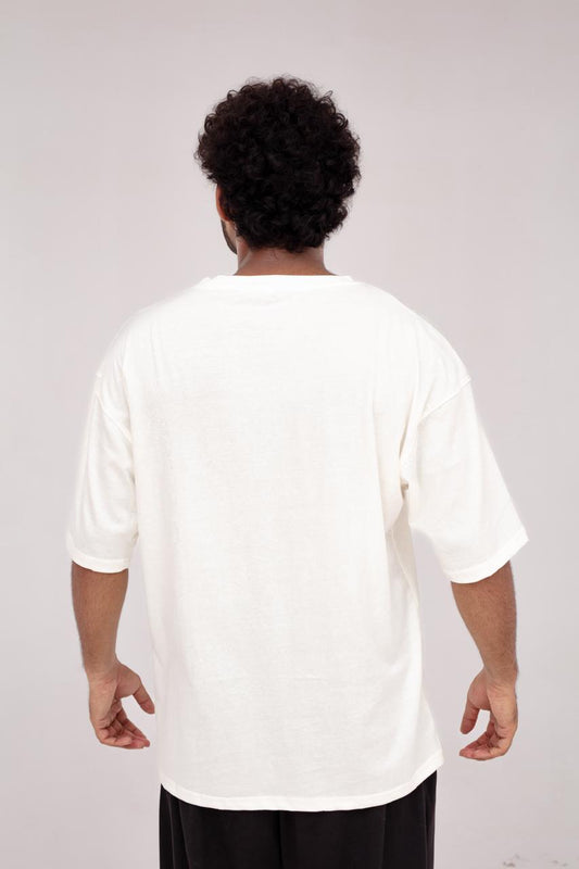 Skin Oversize Embroidery Tee(H0002)